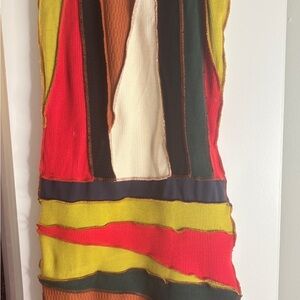 Colorful Striped Knit Dress